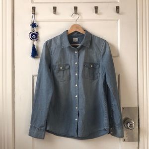 cornflower blue button-down